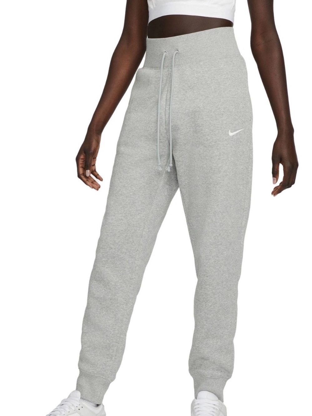 Nike Sportswear Phoenix Fleece High-Waist Joggers Womens Small Gray Sweatpants